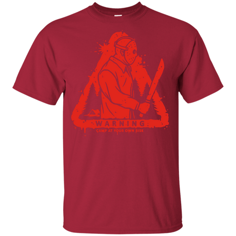 T-Shirts Cardinal / YXS Camp at Your Own Risk Youth T-Shirt