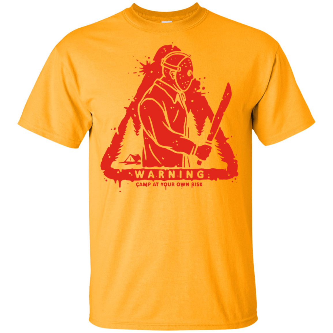 T-Shirts Gold / YXS Camp at Your Own Risk Youth T-Shirt