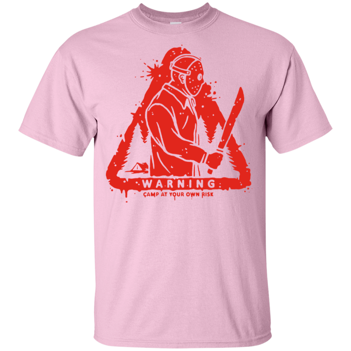 T-Shirts Light Pink / YXS Camp at Your Own Risk Youth T-Shirt