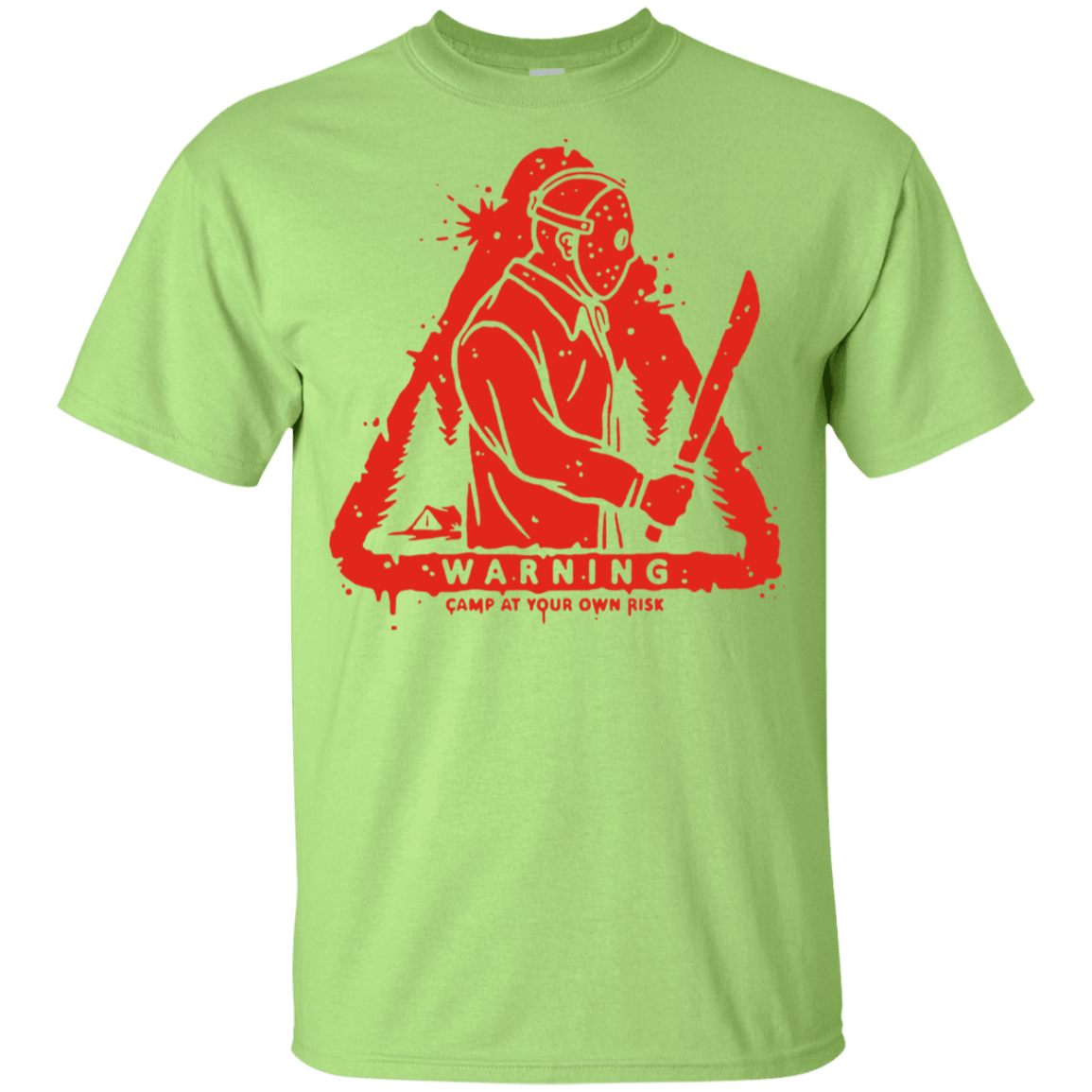 T-Shirts Mint Green / YXS Camp at Your Own Risk Youth T-Shirt