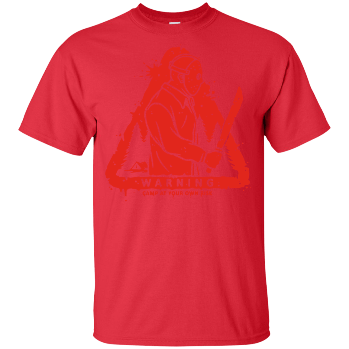 T-Shirts Red / YXS Camp at Your Own Risk Youth T-Shirt