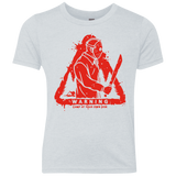 T-Shirts Heather White / YXS Camp at Your Own Risk Youth Triblend T-Shirt
