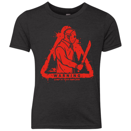 T-Shirts Vintage Black / YXS Camp at Your Own Risk Youth Triblend T-Shirt