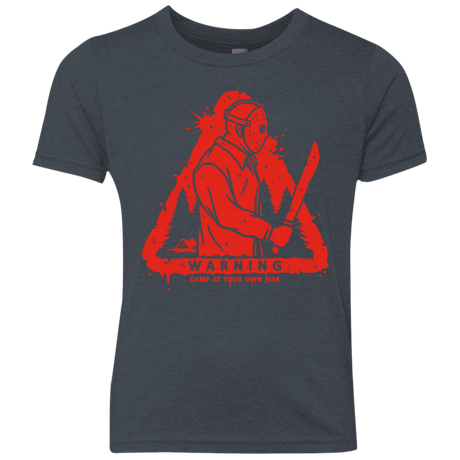 T-Shirts Vintage Navy / YXS Camp at Your Own Risk Youth Triblend T-Shirt