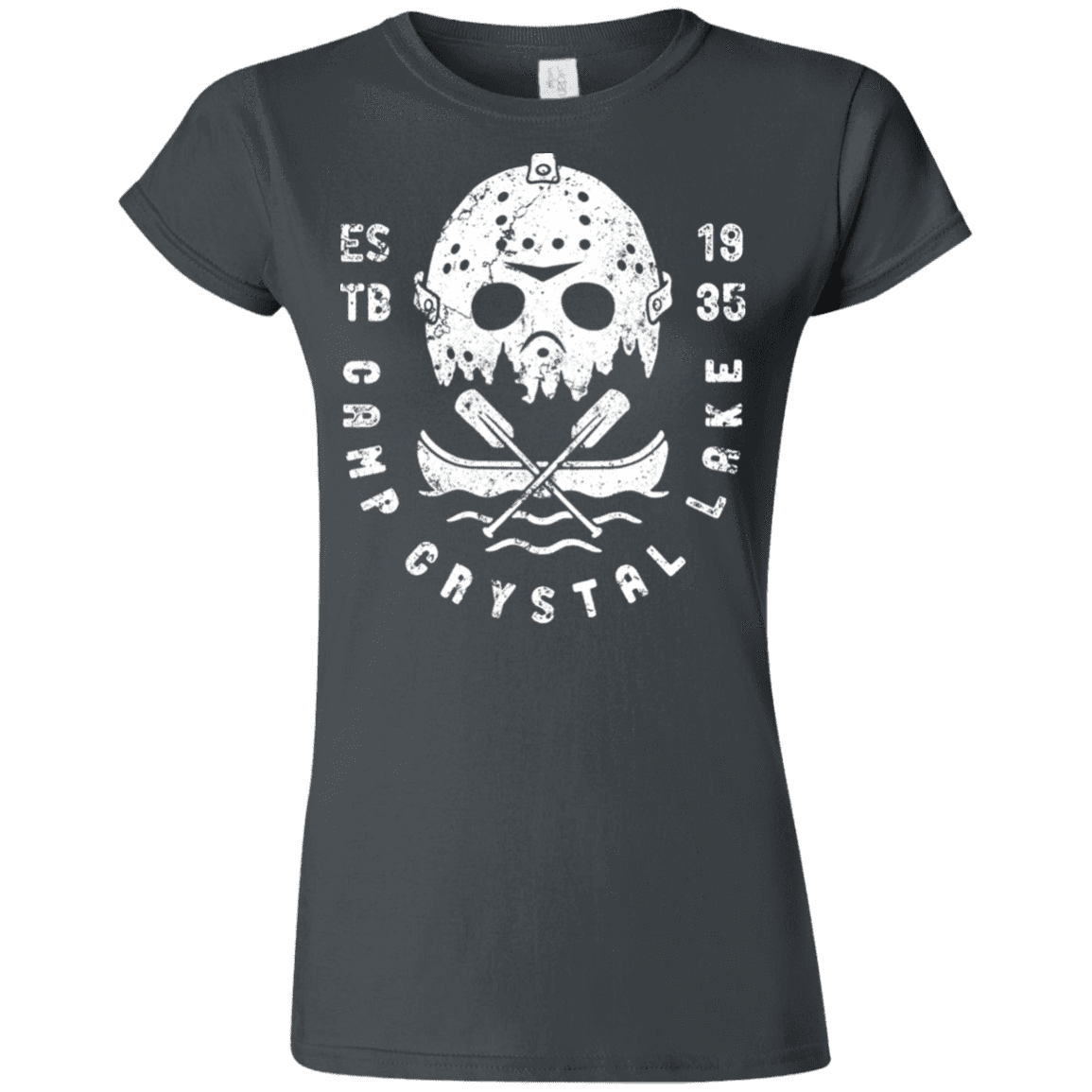 T-Shirts Charcoal / S Camp Crystal Lake Junior Slimmer-Fit T-Shirt