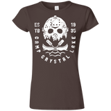 T-Shirts Dark Chocolate / S Camp Crystal Lake Junior Slimmer-Fit T-Shirt