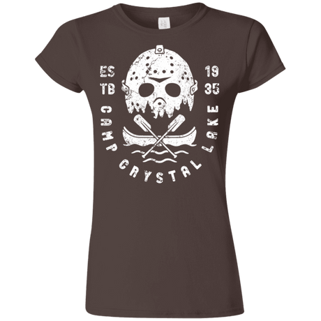 T-Shirts Dark Chocolate / S Camp Crystal Lake Junior Slimmer-Fit T-Shirt