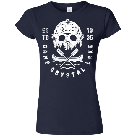 T-Shirts Navy / S Camp Crystal Lake Junior Slimmer-Fit T-Shirt