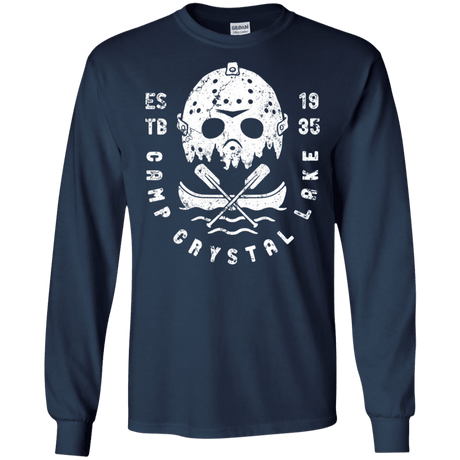 T-Shirts Navy / S Camp Crystal Lake Men's Long Sleeve T-Shirt