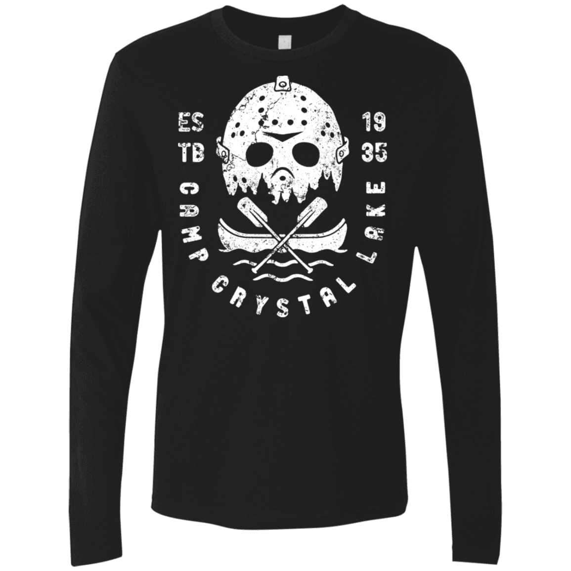T-Shirts Black / S Camp Crystal Lake Men's Premium Long Sleeve