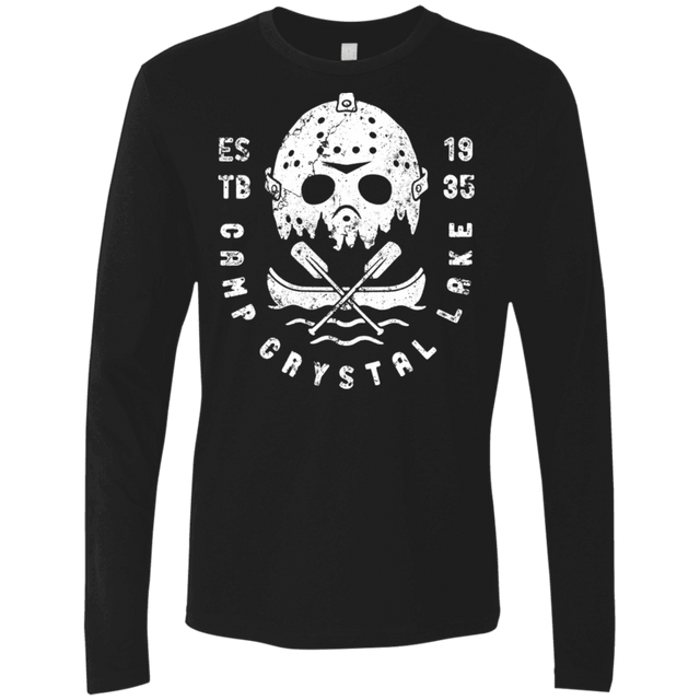 T-Shirts Black / S Camp Crystal Lake Men's Premium Long Sleeve
