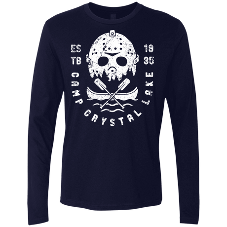 T-Shirts Midnight Navy / S Camp Crystal Lake Men's Premium Long Sleeve