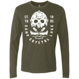 T-Shirts Military Green / S Camp Crystal Lake Men's Premium Long Sleeve