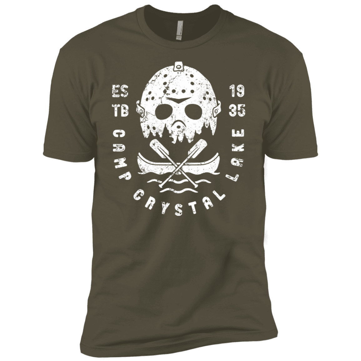 T-Shirts Military Green / X-Small Camp Crystal Lake Men's Premium T-Shirt