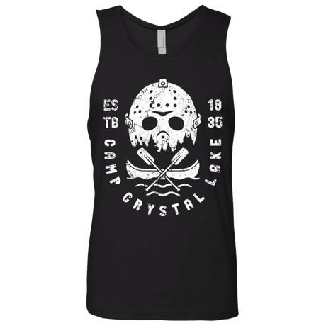 T-Shirts Black / S Camp Crystal Lake Men's Premium Tank Top