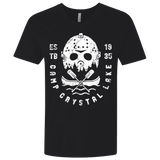 T-Shirts Black / X-Small Camp Crystal Lake Men's Premium V-Neck