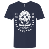 T-Shirts Midnight Navy / X-Small Camp Crystal Lake Men's Premium V-Neck