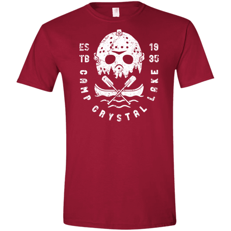 T-Shirts Cardinal Red / S Camp Crystal Lake Men's Semi-Fitted Softstyle