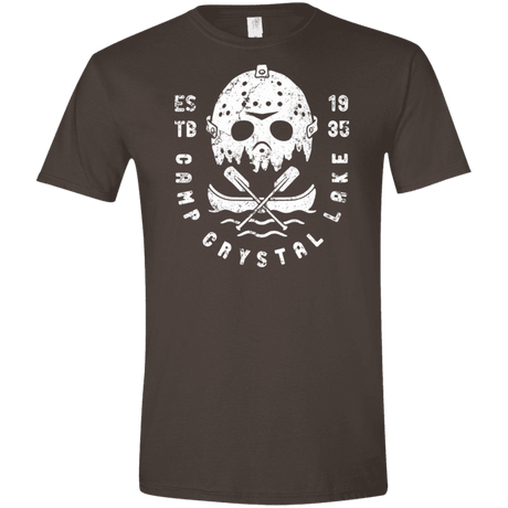 T-Shirts Dark Chocolate / S Camp Crystal Lake Men's Semi-Fitted Softstyle