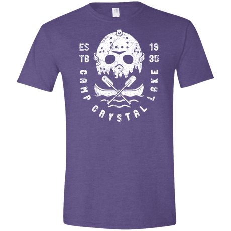 T-Shirts Heather Purple / S Camp Crystal Lake Men's Semi-Fitted Softstyle