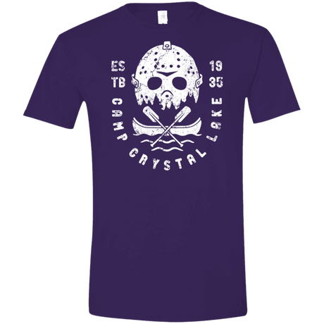 T-Shirts Purple / S Camp Crystal Lake Men's Semi-Fitted Softstyle