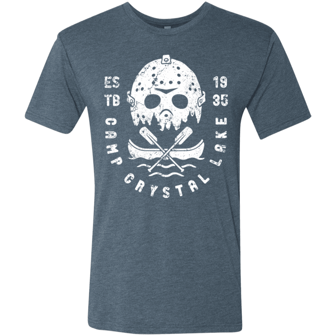 T-Shirts Indigo / S Camp Crystal Lake Men's Triblend T-Shirt