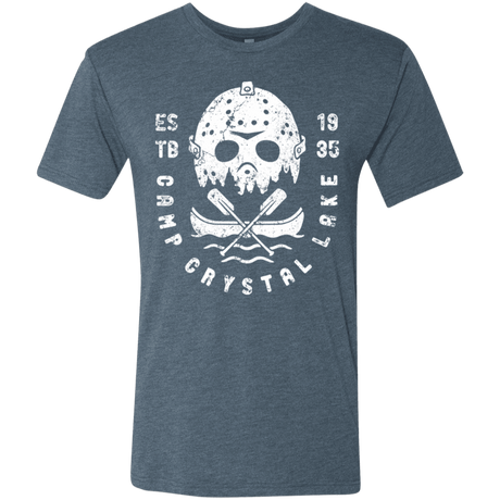 T-Shirts Indigo / S Camp Crystal Lake Men's Triblend T-Shirt