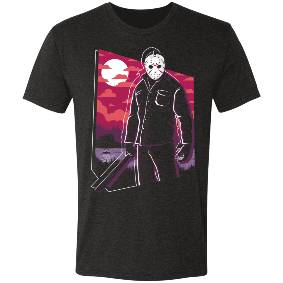 T-Shirts Vintage Black / S Camp Crystal Lake Men's Triblend T-Shirt