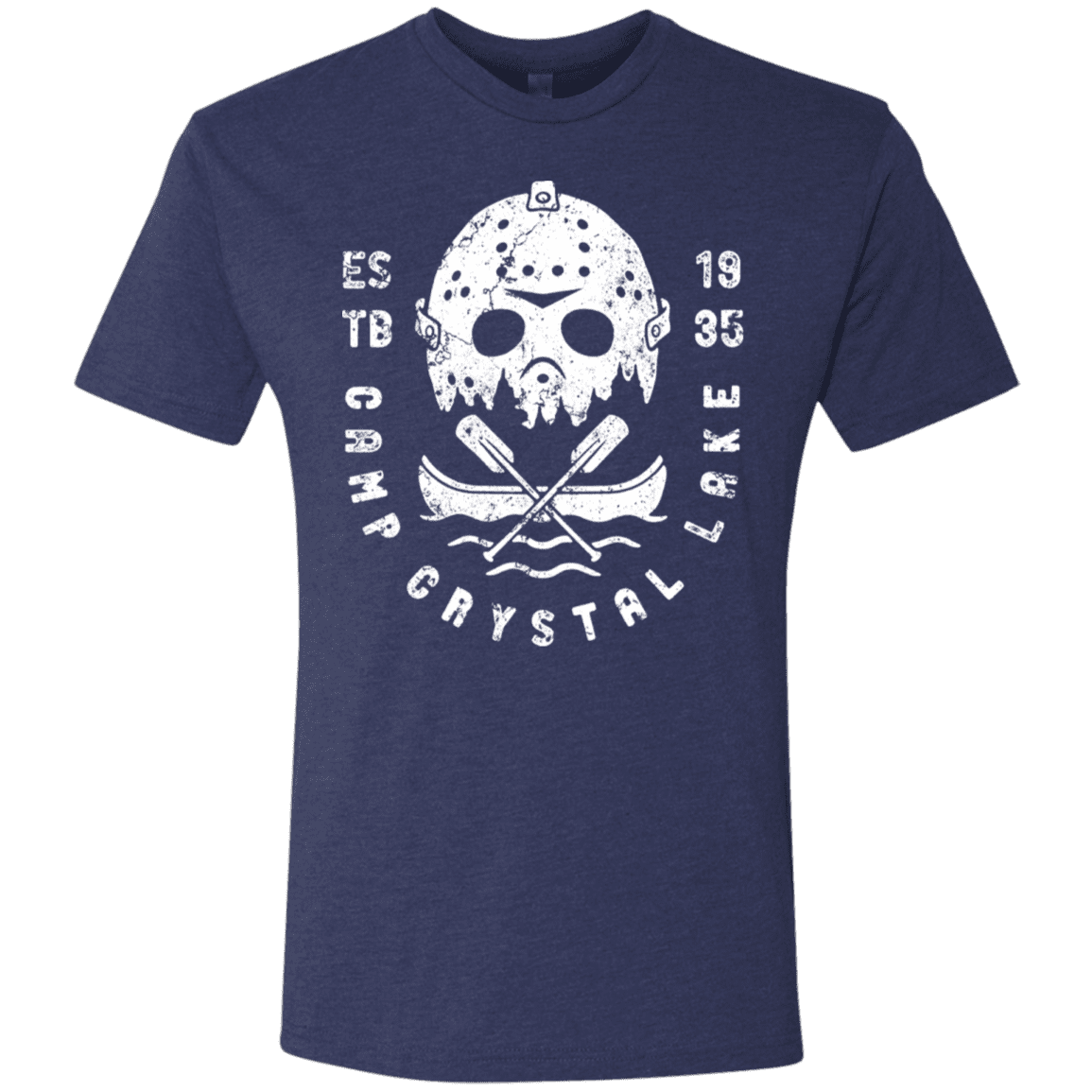 T-Shirts Vintage Navy / S Camp Crystal Lake Men's Triblend T-Shirt