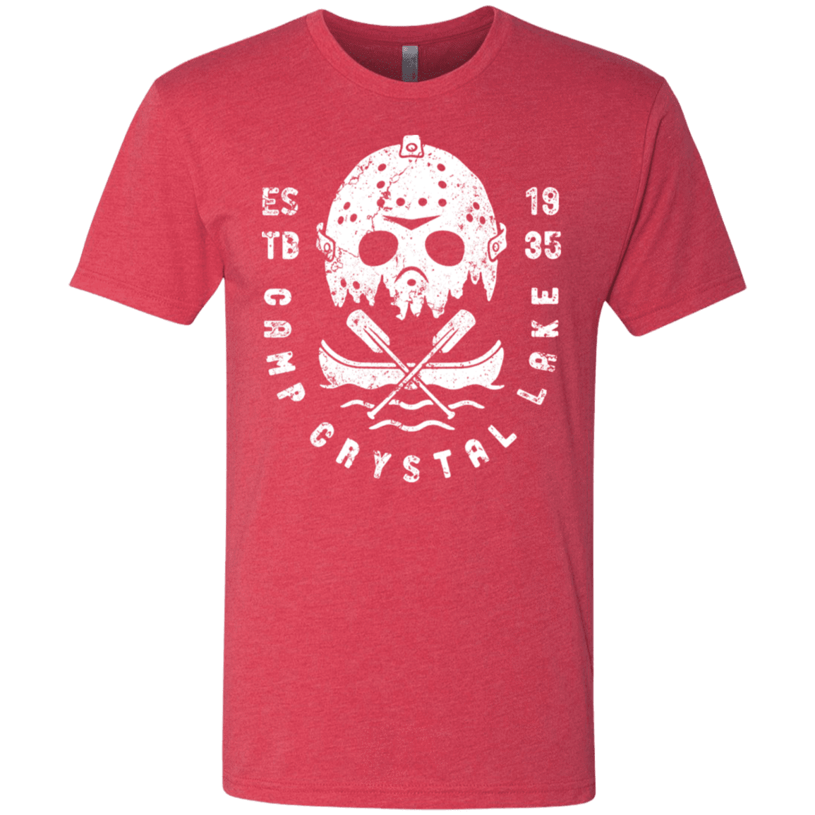 T-Shirts Vintage Red / S Camp Crystal Lake Men's Triblend T-Shirt