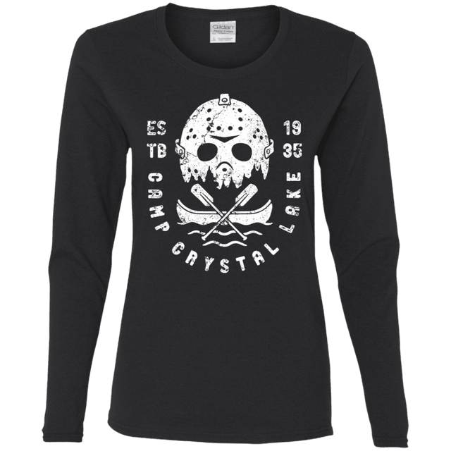 T-Shirts Black / S Camp Crystal Lake Women's Long Sleeve T-Shirt