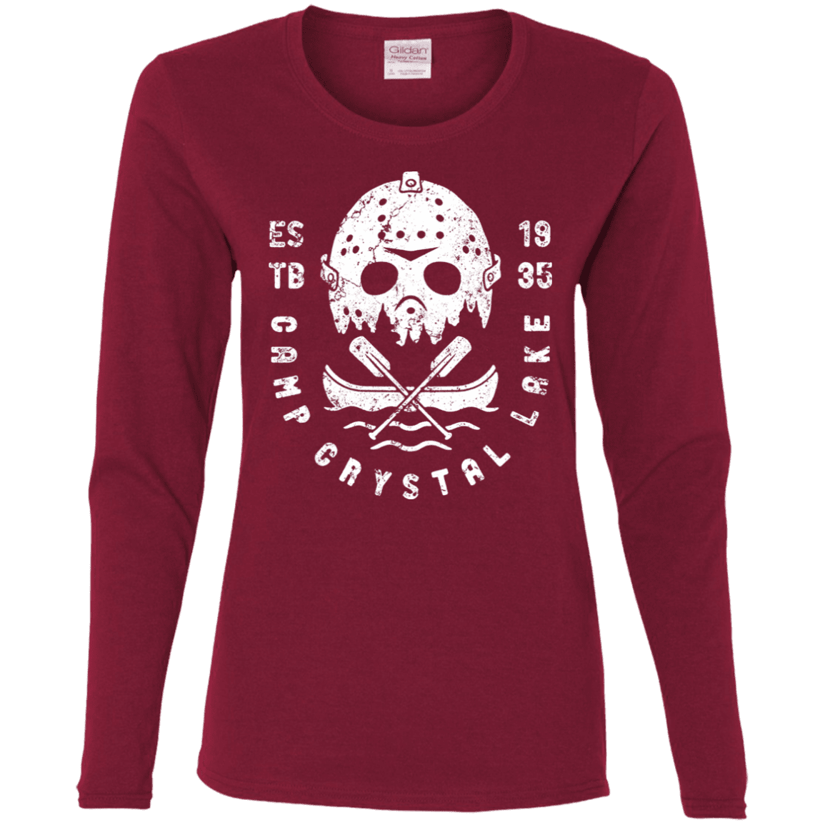 T-Shirts Cardinal / S Camp Crystal Lake Women's Long Sleeve T-Shirt