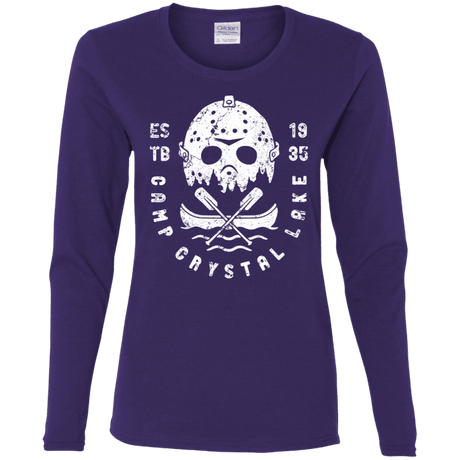 T-Shirts Purple / S Camp Crystal Lake Women's Long Sleeve T-Shirt