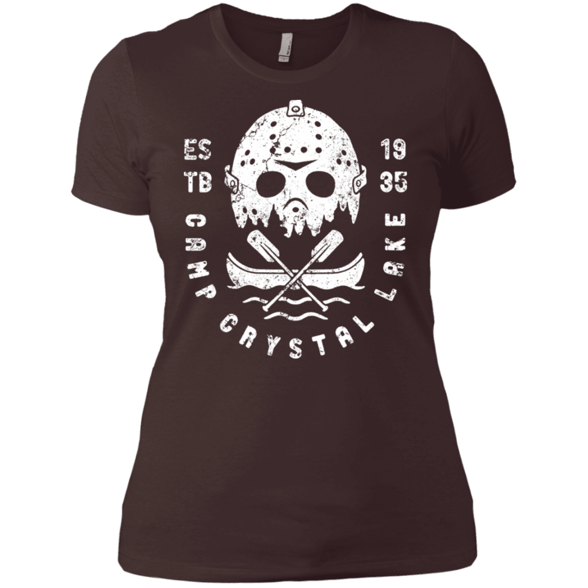 T-Shirts Dark Chocolate / X-Small Camp Crystal Lake Women's Premium T-Shirt