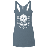 T-Shirts Indigo / X-Small Camp Crystal Lake Women's Triblend Racerback Tank
