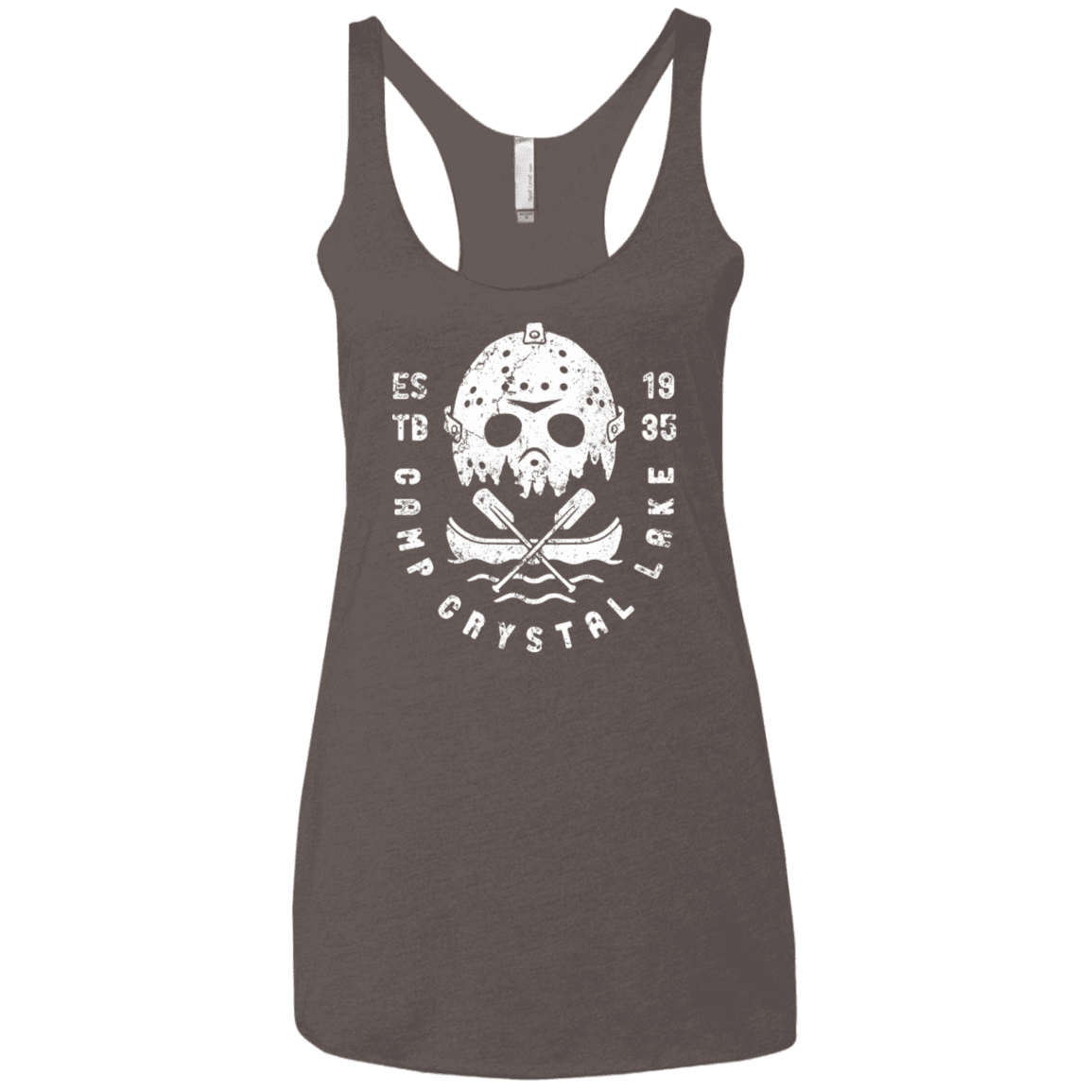 T-Shirts Macchiato / X-Small Camp Crystal Lake Women's Triblend Racerback Tank