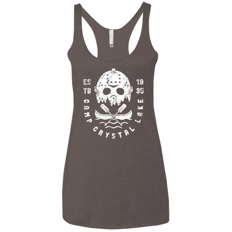 T-Shirts Macchiato / X-Small Camp Crystal Lake Women's Triblend Racerback Tank
