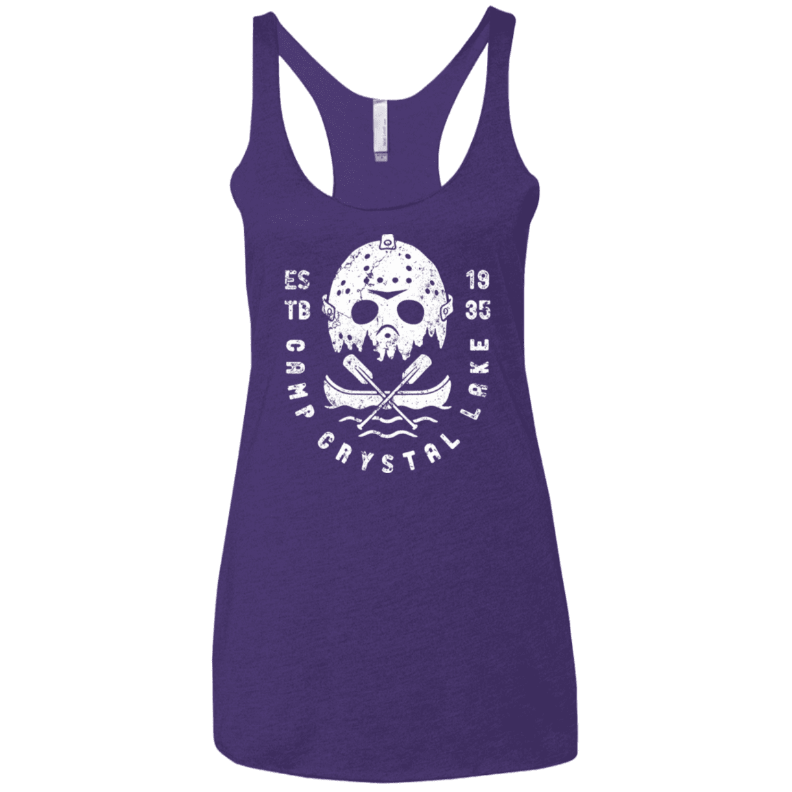T-Shirts Purple Rush / X-Small Camp Crystal Lake Women's Triblend Racerback Tank