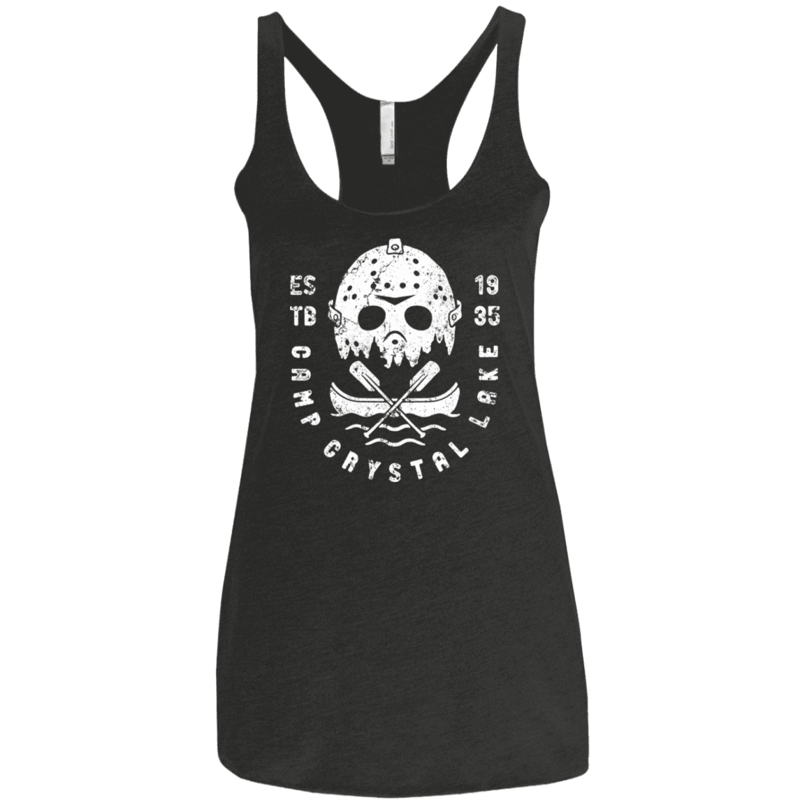 T-Shirts Vintage Black / X-Small Camp Crystal Lake Women's Triblend Racerback Tank
