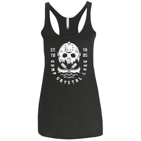 T-Shirts Vintage Black / X-Small Camp Crystal Lake Women's Triblend Racerback Tank