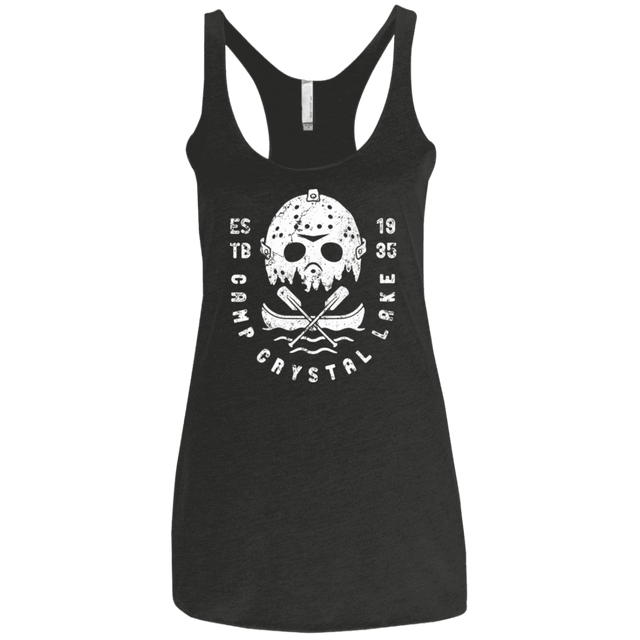 T-Shirts Vintage Black / X-Small Camp Crystal Lake Women's Triblend Racerback Tank