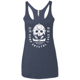 T-Shirts Vintage Navy / X-Small Camp Crystal Lake Women's Triblend Racerback Tank