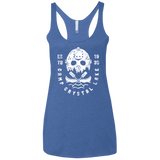 T-Shirts Vintage Royal / X-Small Camp Crystal Lake Women's Triblend Racerback Tank