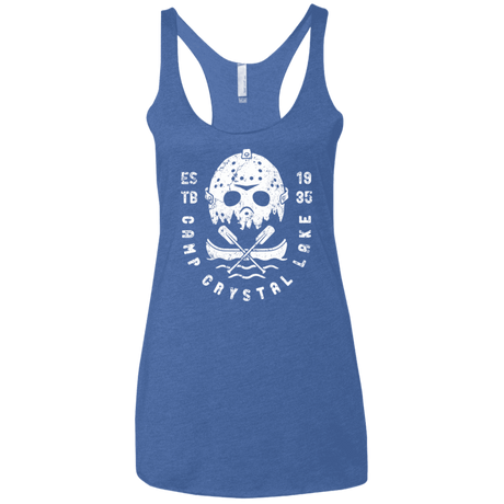 T-Shirts Vintage Royal / X-Small Camp Crystal Lake Women's Triblend Racerback Tank