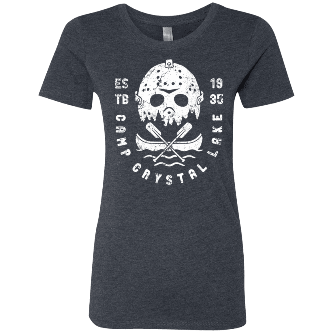 T-Shirts Vintage Navy / S Camp Crystal Lake Women's Triblend T-Shirt