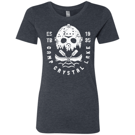 T-Shirts Vintage Navy / S Camp Crystal Lake Women's Triblend T-Shirt