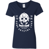 T-Shirts Navy / S Camp Crystal Lake Women's V-Neck T-Shirt