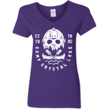 T-Shirts Purple / S Camp Crystal Lake Women's V-Neck T-Shirt