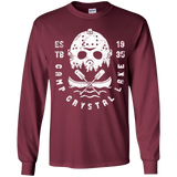 T-Shirts Maroon / YS Camp Crystal Lake Youth Long Sleeve T-Shirt