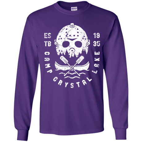 T-Shirts Purple / YS Camp Crystal Lake Youth Long Sleeve T-Shirt